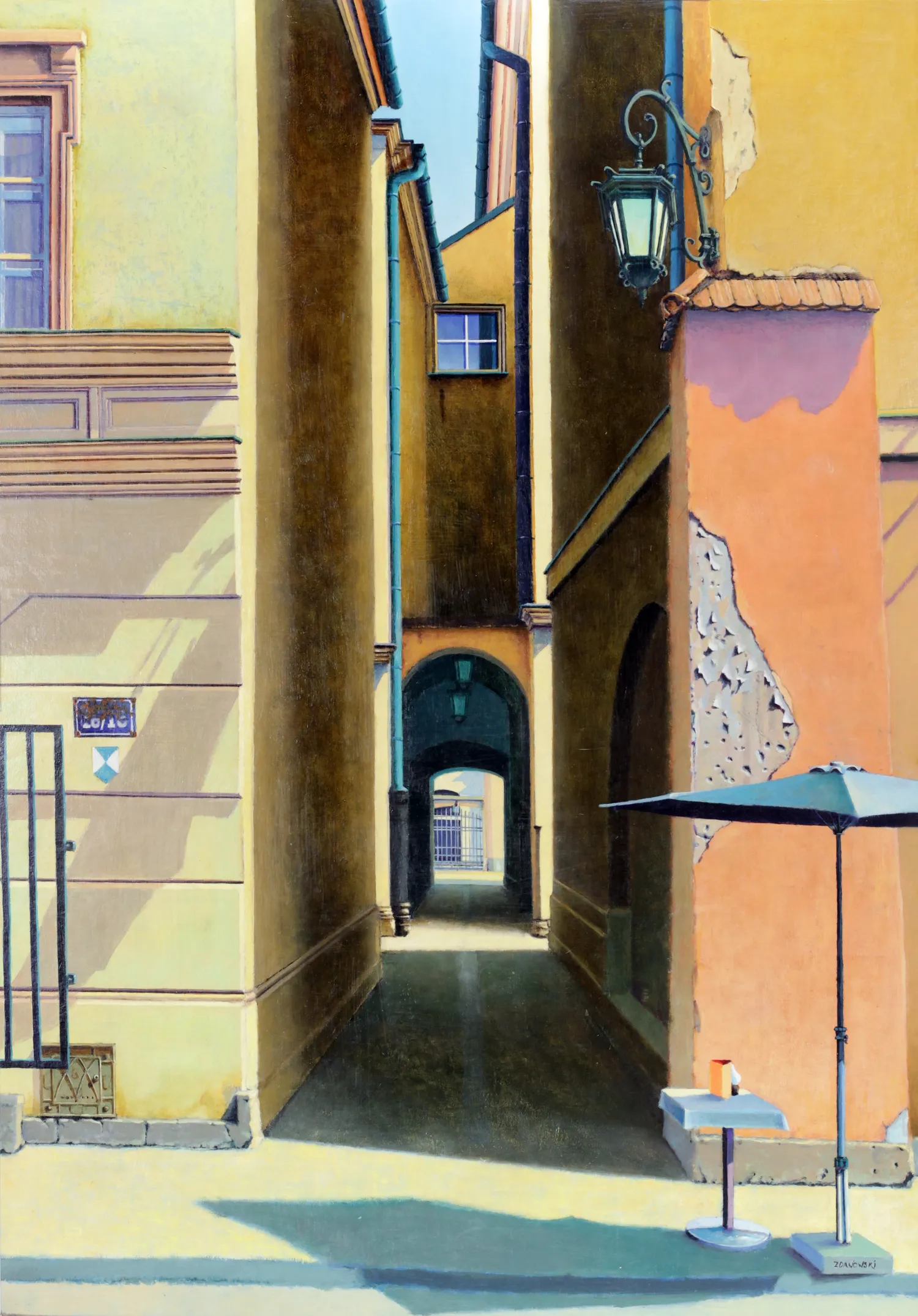 Niebieski parasol